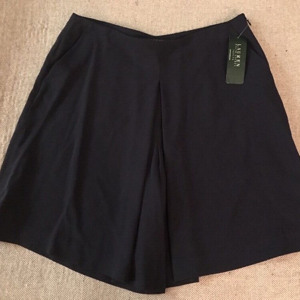 Lauren Ralph Lauren Navy Blue Dress Shorts 12P NEW